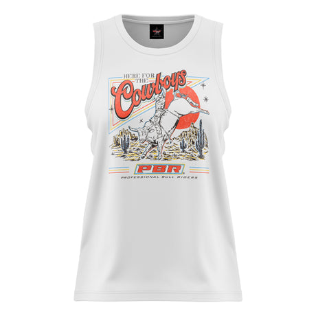 PBR 'Here for the Cowboys' Womens Tank - Ashtabula
