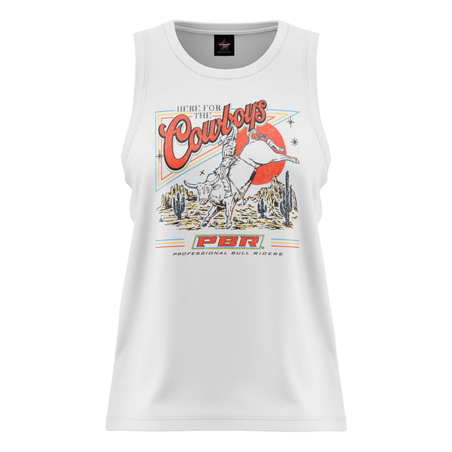 PBR 'Here for the Cowboys' Womens Tank - Ashtabula
