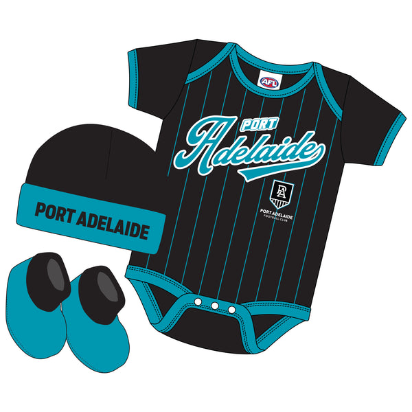 AFL Port Adelaide 'Lullaby' 3pc Gift Set