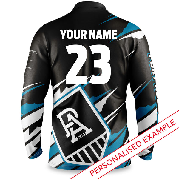 AFL Port Adelaide 'Ignition' Fishing Shirt - Youth - Ashtabula