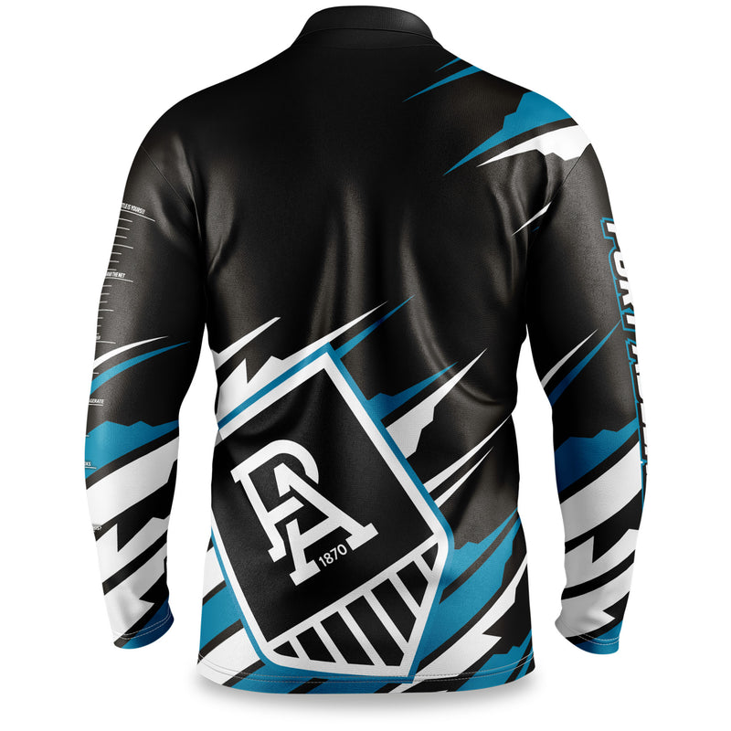 AFL Port Adelaide 'Ignition' Fishing Shirt - Youth - Ashtabula