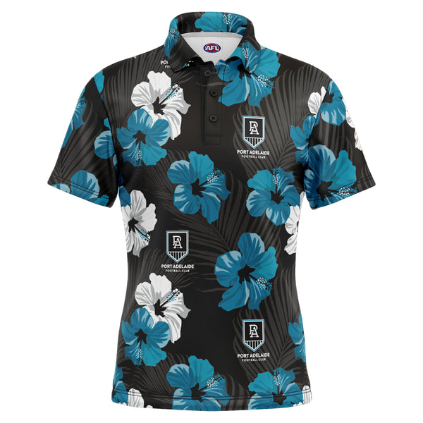 AFL Port Adelaide 'Aloha' Golf Polo - Ashtabula