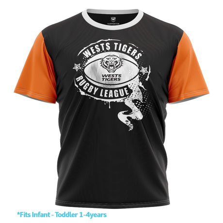 NRL Wests Tigers 'Preston' Kids Tee - Ashtabula