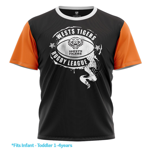NRL Wests Tigers 'Preston' Kids Tee - Ashtabula