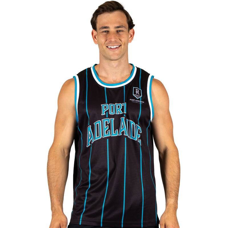 AFL Port Adelaide 'Harlem' Basketball Singlet - Adult - Ashtabula