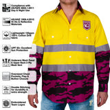 QLD Maroons 'Camo' Hi-Vis Work Shirt