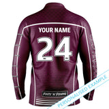 QLD Maroons 'Barracuda' Fishing Shirt - Adult - Ashtabula