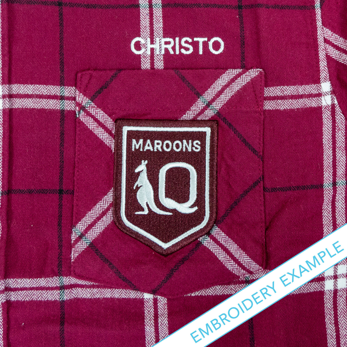 QLD Maroons 'Mustang' Flannel Shirt - Ashtabula