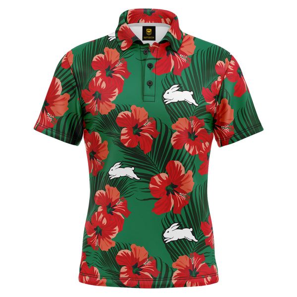 NRL Rabbitohs 'Aloha' Golf Polo - Ashtabula