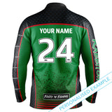 NRL Rabbitohs 'Barracuda' Fishing Shirt - Adult - Ashtabula