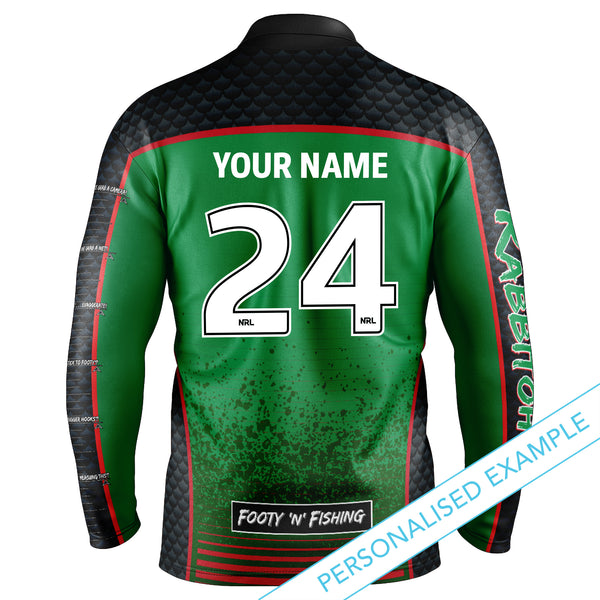 NRL Rabbitohs 'Barracuda' Fishing Shirt - Youth - Ashtabula