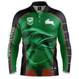 NRL Rabbitohs 'Barracuda' Fishing Shirt - Adult - Ashtabula