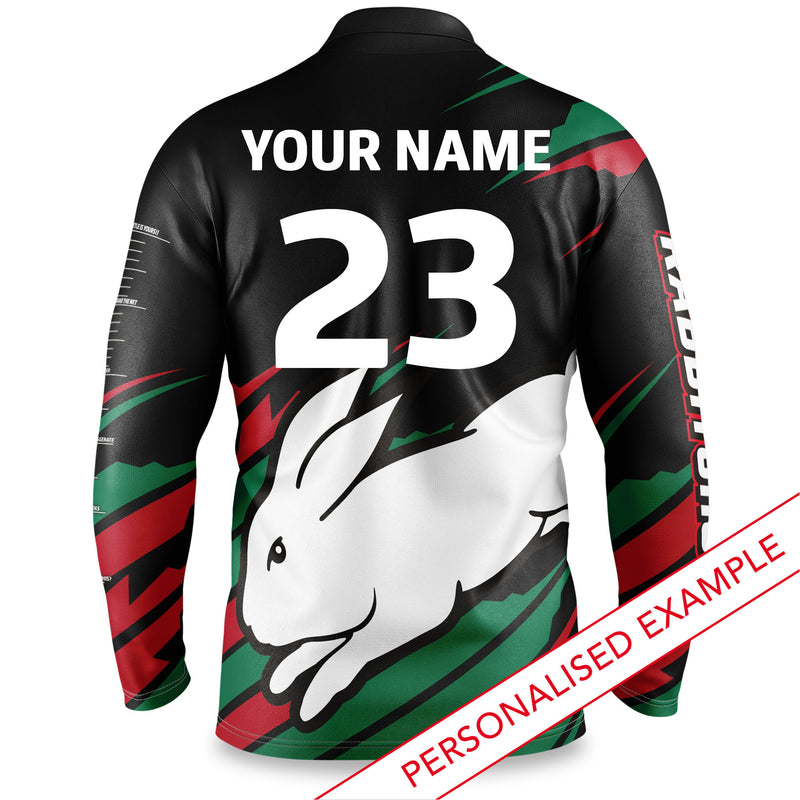 NRL Rabbitohs 'Ignition' Fishing Shirt - Adult - Ashtabula