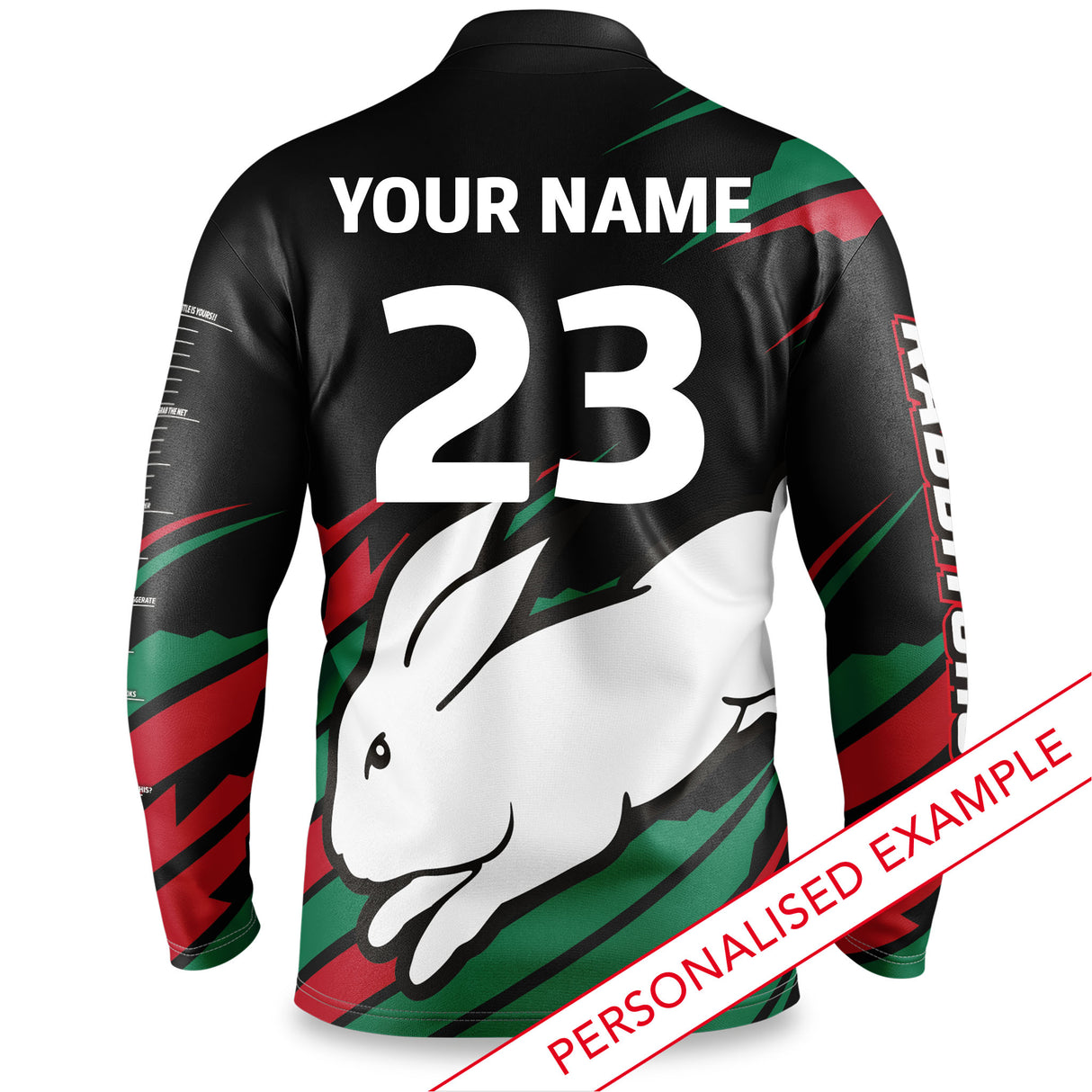 NRL Rabbitohs 'Ignition' Fishing Shirt - Youth - Ashtabula