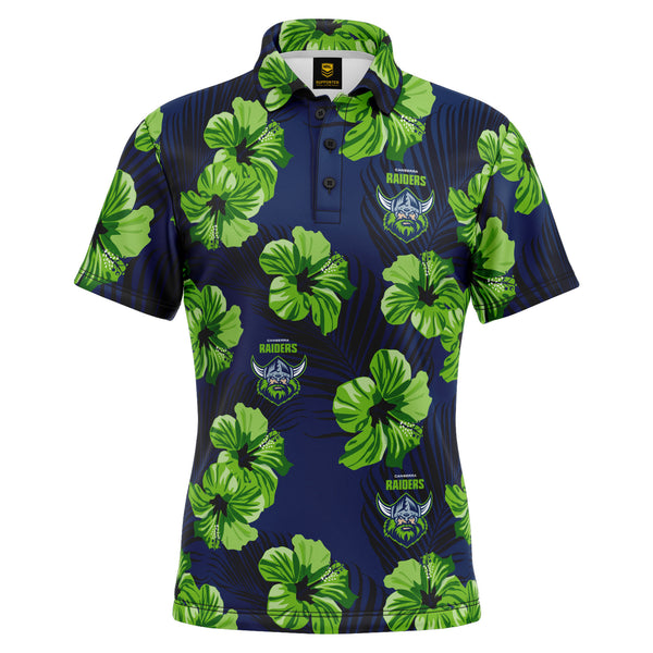 NRL Raiders 'Aloha' Golf Polo - Ashtabula