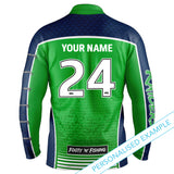 NRL Raiders 'Barracuda' Fishing Shirt - Youth - Ashtabula