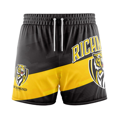 AFL Richmond Tigers 'Barrel' Board Shorts - Youth - Ashtabula