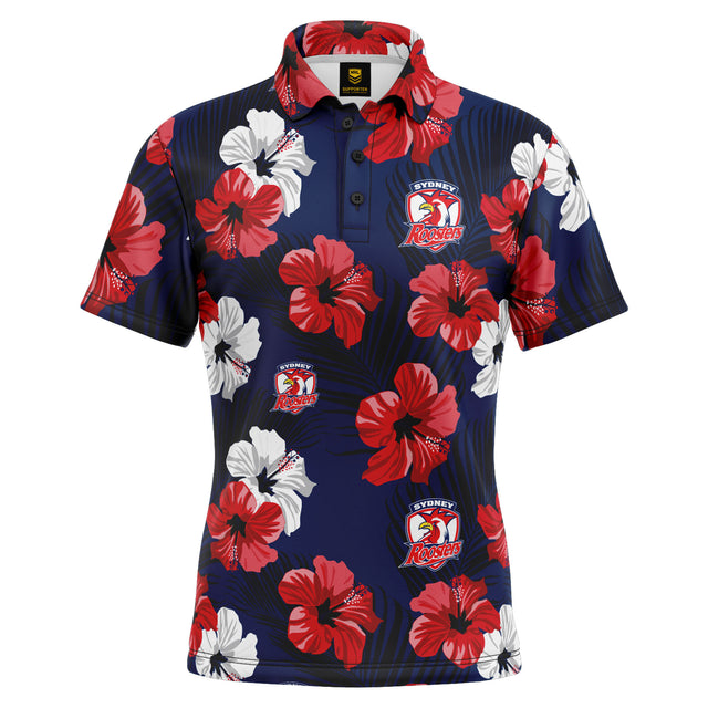 NRL Roosters 'Aloha' Golf Polo - Ashtabula