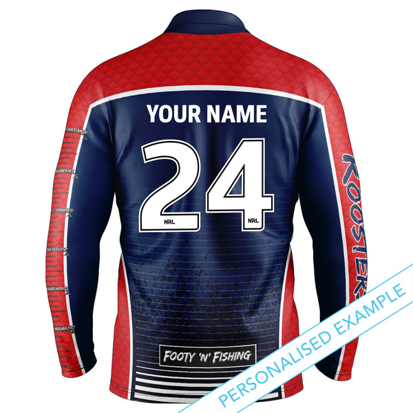 NRL Roosters 'Barracuda' Fishing Shirt - Adult - Ashtabula