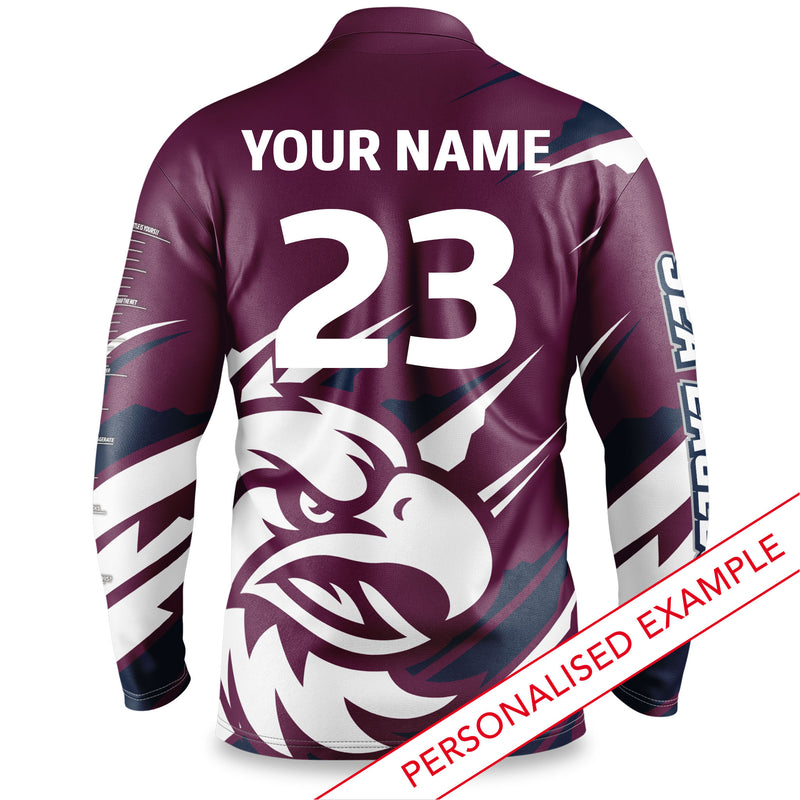 NRL Sea Eagles 'Ignition' Fishing Shirt - Adult - Ashtabula