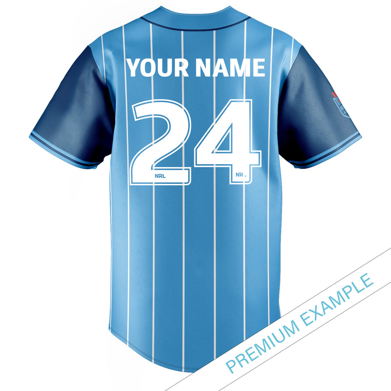 NSW Blues 'Slugger' Baseball Shirt - Ashtabula