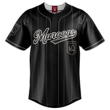 QLD Maroons Blackout Baseball Shirt