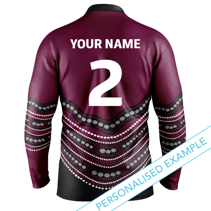 QLD Maroons 'Karumba' Fishing Shirt - Youth