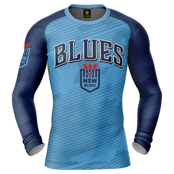NSW Blues 'Barrel' Rash Vest - Adult - Ashtabula