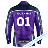 NRL Storm 'Barracuda' Fishing Shirt - Youth