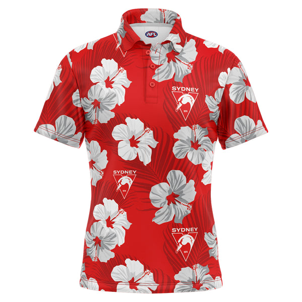 AFL Sydney Swans 'Aloha' Golf Polo - Ashtabula