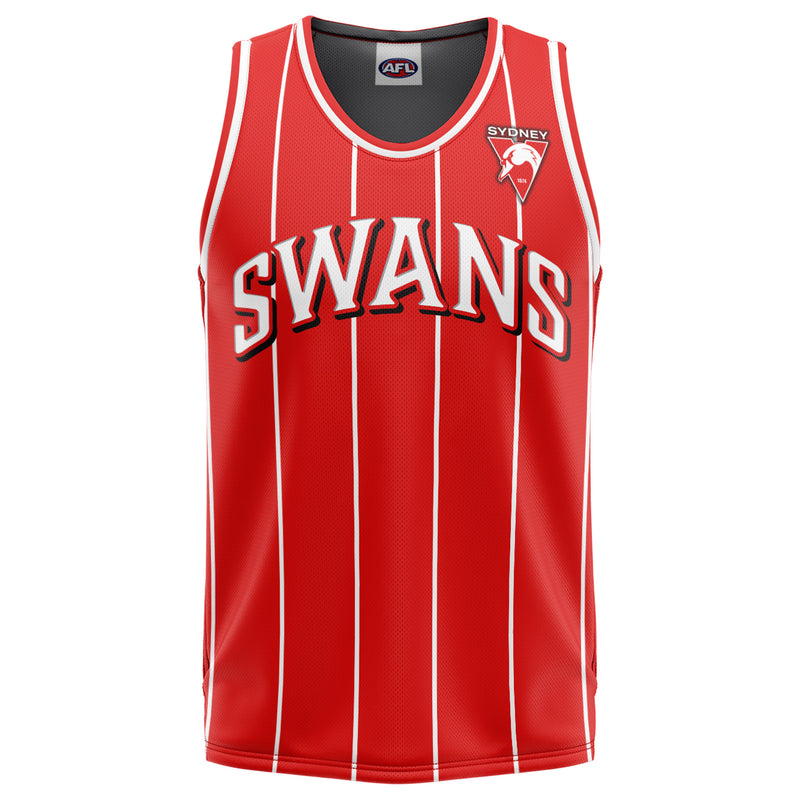 AFL Sydney Swans 'Harlem' Basketball Singlet - Youth - Ashtabula