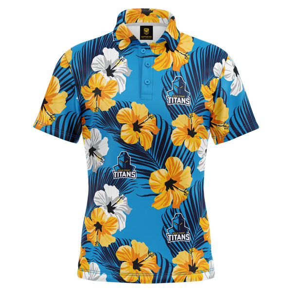 NRL Titans 'Aloha' Golf Polo - Ashtabula