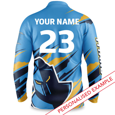 NRL Titans 'Ignition' Fishing Shirt - Youth - Ashtabula