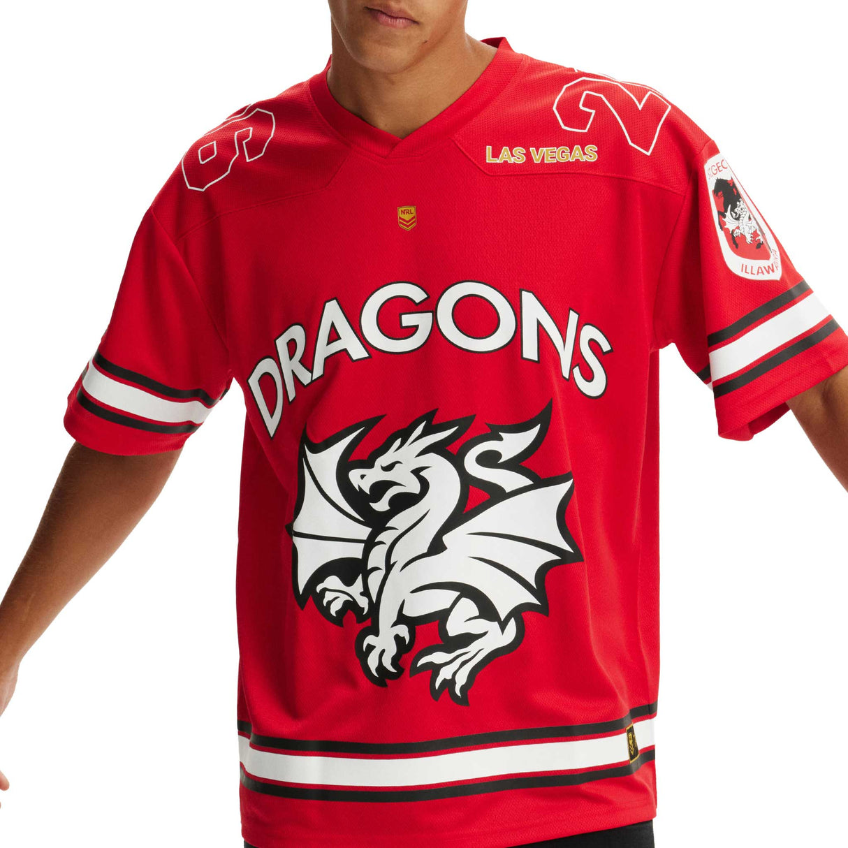 NRL Dragons Las Vegas 2026 Gridiron Mesh Jersey - Ashtabula