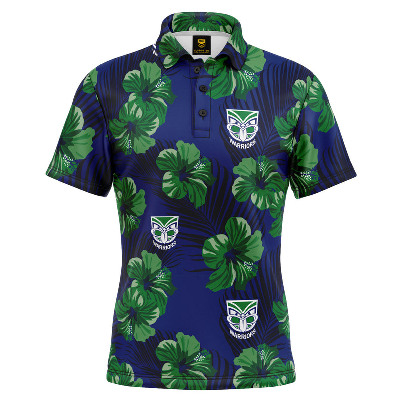 NRL Warriors 'Aloha' Golf Polo - Ashtabula