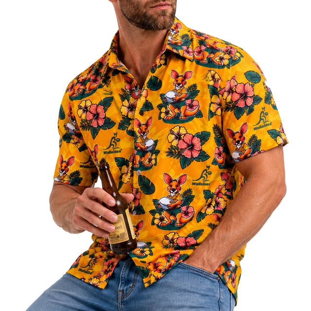Wallabies 'Skipper' Hawaiian Shirt - Ashtabula