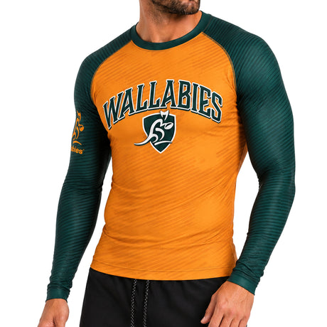Wallabies 'Barrel' Rash Vest - Adult - Ashtabula