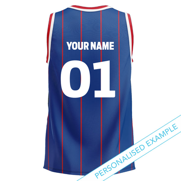 AFL Western Bulldogs 'Harlem' Basketball Singlet - Youth - Ashtabula