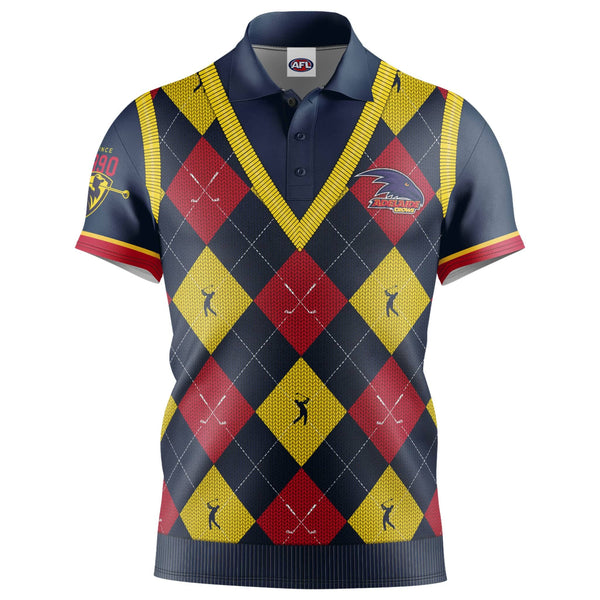 AFL Adelaide Crows 'Fairway' Golf Polo Shirts - Ashtabula