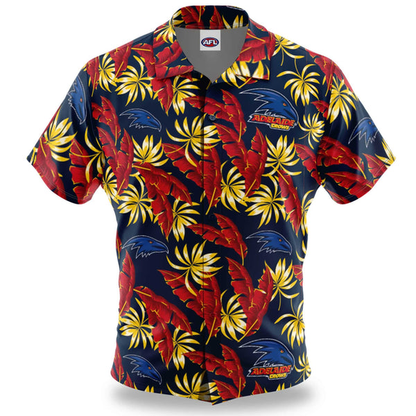 AFL Adelaide Crows 'Paradise' Hawaiian Shirt - Ashtabula