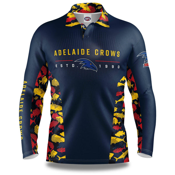 AFL Adelaide Crows 'Reef Runner' Fishing Shirt - Adult - Ashtabula