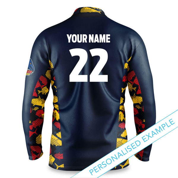 AFL Adelaide Crows 'Reef Runner' Fishing Shirt - Adult - Ashtabula