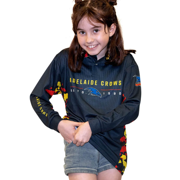 AFL Adelaide Crows 'Reef Runner' Fishing Shirt - Youth - Ashtabula