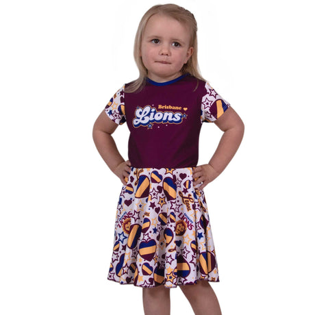 AFL Brisbane Lions 'Heartbreaker' Dress - Ashtabula