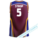 AFL Brisbane Lions 'Hoops' Basketball Singlet - Ashtabula