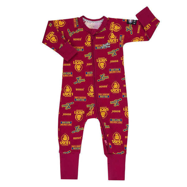 AFL Brisbane Lions Zip Wondersuit - Ashtabula