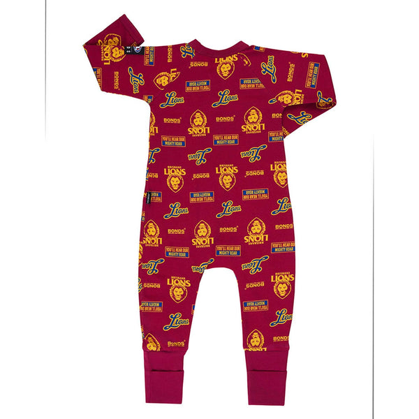 AFL Brisbane Lions Zip Wondersuit - Ashtabula