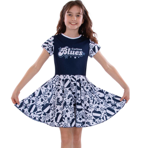 AFL Carlton 'Heartbreaker' Dress - Ashtabula