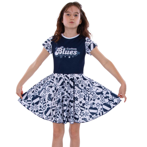 AFL Carlton 'Heartbreaker' Dress - Ashtabula