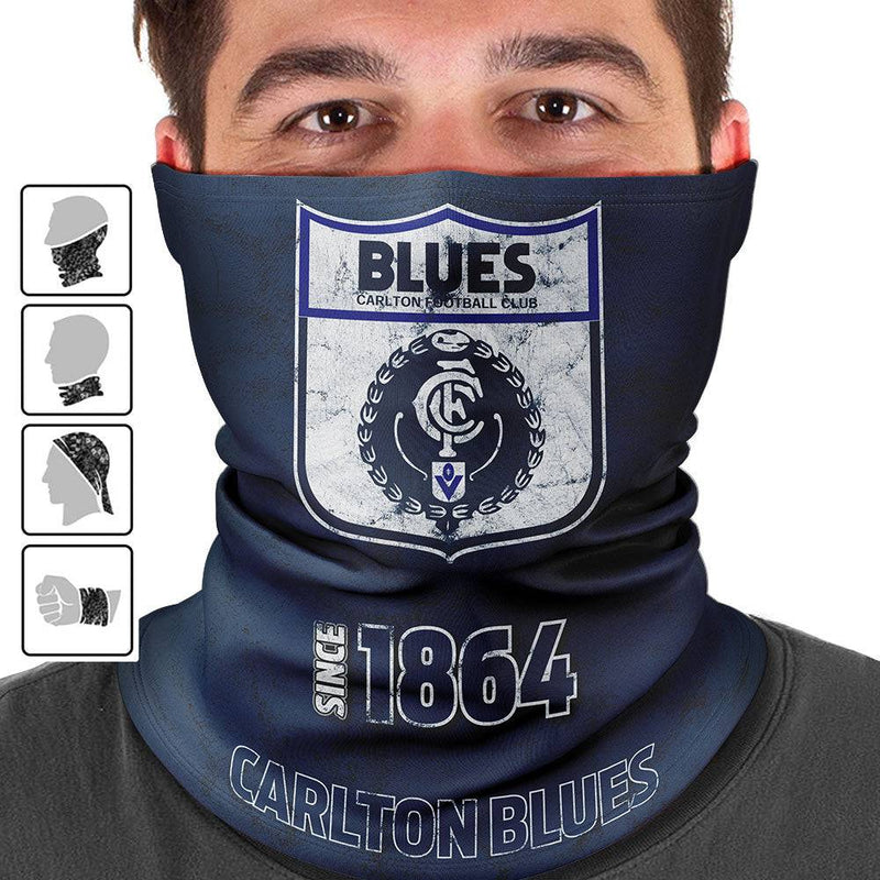 AFL Carlton Heritage Multi-Purpose Bandana - Ashtabula